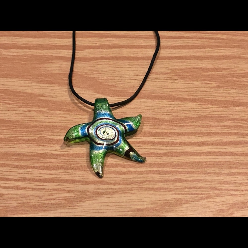 Green Starfish Pendant